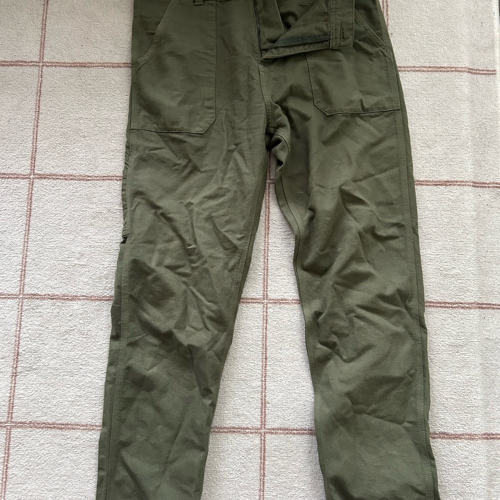 Lee Men's Khaki Green Fatigue Pants (M)